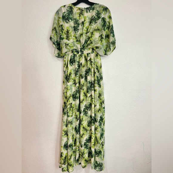 Buddy Love Evelyn Maui Maxi Dress White Green Women’s Size XS - Picture 7 of 7